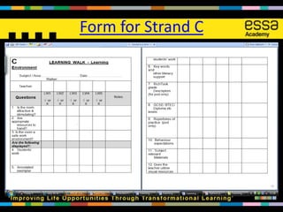 Form for Strand C
 