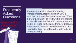 continuing professional development (CPD) | PPTX