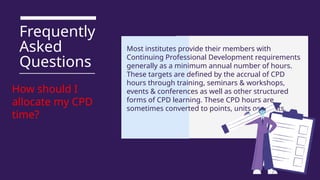 continuing professional development (CPD) | PPTX