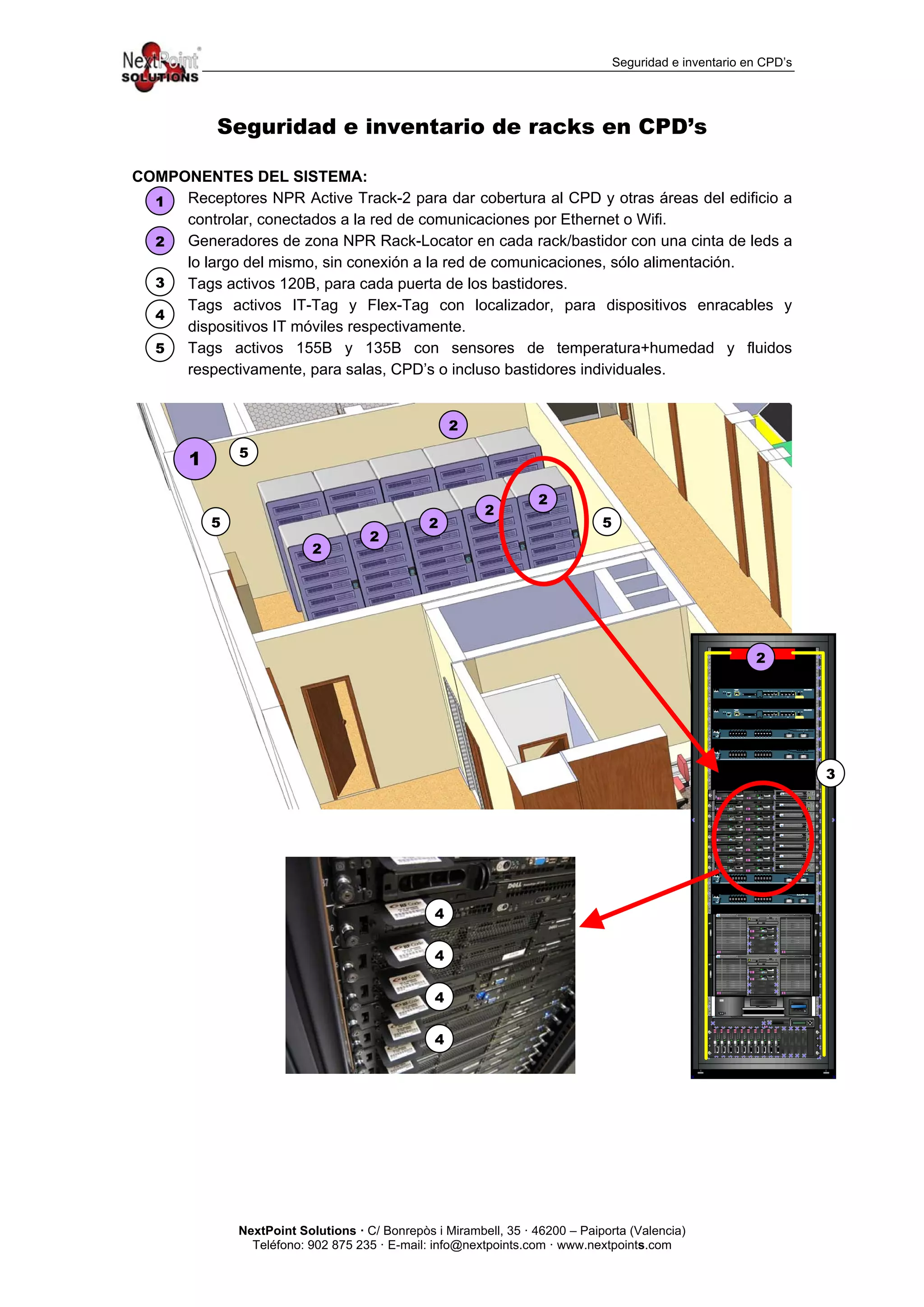Seguridad e inventario de racks en CPDs | PDF