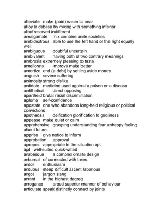 Vocabulary CPE | RTF