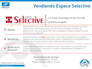 Línea de Progresivos Espace Abril 2011 | PDF