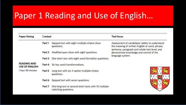 Resultado de imagen para CPE Reading and Use summary
