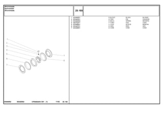 EE20Z002039400N2
1
2
3
4
5
6
7
023485R1
023483R1
023484R2
040752P1
023486R1
023487R1
023488R1
3
3
3
1
1
2
2
BLOCK BLOQUE
PIN PASADOR
SPRING RESORTE
HUB CUBO
SLEEVE MANCHA
RING ARO
CONE CONO
BLOCO
PINO
MOLA
CUBO
LUVA
ANEL
CONE
CPE650ADV E01 11/02(1)
25 185
Sincronizada
Syncromesh
Sincronizada
25 185-
Menu Símbolos
 