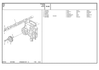M12X45
RZ17Z002MOT533
1
2
3
4
5
6
7
31416307
33153135
2116053
0500012
3117L012
2314J606
3321A003
1
1
1
1
1
1
1
SHAFT ARBOL
WASHER ARANDELA
PIN PASADOR
KEY CLAVE
GEAR ENGRANAJE
BOLT PERNO
WASHER ARANDELA
EIXO
ARRUELA
PINO
CHAVETA
ENGRENAGEM
PARAFUSO
ARRUELA
CPE650ADV E01 11/02(1)
10 65
Comando
Drive
Mando
Eixo
Axle
Eje
10 65-
Menu Símbolos
 