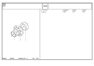 EB78Z006020950N1
1
2
3
3176710M91
020923T1
1
1
1
BEARING COJINETE
FLANGE PLETINA
CAP TAPA
ROLAMENTO
FLANGE
CAPA
CPE650ADV E01 11/02(1)
30 90
Flange
Flange
Placa
30 90-
Menu Símbolos
 