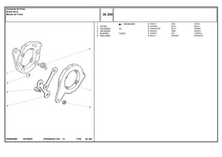 1/2
1/2X20
E010Z0011860963M91
1860963M911
2
3
4
5
6
16779X
1481654M1
1481653M1
353438X1
1853148M1
2
6
2
2
2
4
DISC DISCO
BALL BOLA
BOLT PERNO
ARM BRAZO
NUT TUERCA
SPRING RESORTE
DISCO
ESFERA
PARAFUSO
BRAÇO
PORCA
MOLA
CPE650ADV E01 11/02(1)
30 200
Comando Do Freio
Brake Drive
Mando De Freno
30 200-
Menu Símbolos
 