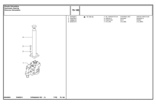 EI48Z013050486N1
70-190 No1
2
3
4
047925T1
339376X1
339081X1
047813T1
1
2
2
1
STEERING UNIT UNIDAD DIRECCION
WASHER ARANDELA
BOLT PERNO
COLUMN COLUMNA
UN. HIDROSTÁTICA
ARRUELA
PARAFUSO
COLUNA
CPE650ADV E01 11/02(1)
70 185
Direção Hidrostática
Hydrostatic Steering
Direccion Hidrostática
70 185-
Menu Símbolos
 