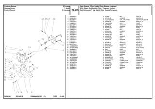 E231Z016T0254104
1
2
3
4
5
6
7
8
9
10
11
12
13
14
15
16
17
18
19
20
21
22
23
24
25
26
27
28
29
30
31
32
33
355565X1
355618X1
063089T1
339376X1
339401X1
063197P1
353446X1
353683X1
339402X1
339376X1
390398X1
390398X1
339376X1
339451X1
339376X1
339402X1
036592S1
063775S1
3409857M91
3410413M92
390948X1
063199S1
829185M1
339374X1
339123X1
3412088M91
3225356M1
358743X91
3412687M1
353679X1
355618X1
353446X1
355565X1
2
4
1
2
2
1
2
2
1
1
1
3
3
1
1
1
1
1
3
6
12
1
3
3
3
3
2
6
6
2
2
2
2
NUT TUERCA
WASHER ARANDELA
KIT, ACTUATOR JUEGO ACTUADOR
WASHER ARANDELA
BOLT PERNO
BRACKET SOPORTE
WASHER ARANDELA
BOLT PERNO
NUT TUERCA
WASHER ARANDELA
BOLT PERNO
BOLT PERNO
WASHER ARANDELA
BOLT PERNO
WASHER ARANDELA
NUT TUERCA
BRACKET SOPORTE
BRACKET SOPORTE
HOSE FLEXIBLE
COUPLER ACOPLADOR
RING ARO
BRACKET SOPORTE
WASHER ARANDELA
WASHER ARANDELA
BOLT PERNO
HOSE FLEXIBLE
CLAMP ABRAZADERA
CONNECTION CONEXION
CONNECTION CONEXION
BOLT PERNO
WASHER ARANDELA
WASHER ARANDELA
NUT TUERCA
PORCA
ARRUELA
CJ. COMANDO
ARRUELA
PARAFUSO
SUPORTE
ARRUELA
PARAFUSO
PORCA
ARRUELA
PARAFUSO
PARAFUSO
ARRUELA
PARAFUSO
ARRUELA
PORCA
SUPORTE
SUPORTE
MANGUEIRA
ENGATE
ANEL
SUPORTE
ARRUELA
ARRUELA
PARAFUSO
MANGUEIRA
BRAÇADEIRA
CONEXÃO
CONEXÃO
PARAFUSO
ARRUELA
ARRUELA
PORCA
CPE650ADV E01 11/02(1)
Com Detente E Reg. Vazão / Com Sistema Ferguson
With Detain And Variable Flow / Ferguson System
Con Detenedor Y Reg. Vazió / Con Sistema Ferguson70 285
3 Corpos
3 Body
3 Cuerpos
Controle Remoto
Remote Control
Control Remoto
70 285-
Menu Símbolos
 