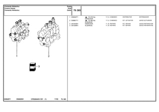 HIDROVER
ALBARUS
HIDROVER
ALBARUS
EN00Z001039649T1
70-375 No
70-380 No
1
2
3
3
039242T1
039661T1
047353R1
047349R1
1
1
1
1
DISTRIBUTOR DISTRIBUIDOR
KIT, ACTUATOR JUEGO ACTUADOR
KIT, REPAIR JUEGO REPARACION
KIT, REPAIR JUEGO REPARACION
CJ. COMANDO
CJ. COMANDO
JG. REPARO
JG. REPARO
CPE650ADV E01 11/02(1)
70 365
Dupla
Dual
Doble
Comando Hidráulico
Control Valves
Comando Hidráulico
70 365-
Menu Símbolos
 