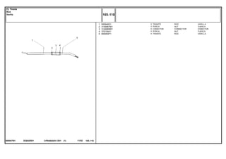 EQ64Z001065947N1
1
2
3
4
5
065948S1
3146867M1
3146866M1
375109X1
065950P1
1
1
1
1
1
ROD VARILLA
NUT TUERCA
CONNECTOR CONECTOR
NUT TUERCA
ROD VARILLA
TIRANTE
PORCA
CONECTOR
PORCA
TIRANTE
CPE650ADV E01 11/02(1)
105 110
Cj. Tirante
Rod
Varilla
105 110-
Menu Símbolos
 