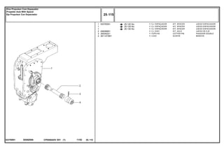 EE69Z006023780N1
25-120 No
25-125 No
25-130 No
1
1
1
2
3
4
023783N1
048389N1
355342X1
3611473M1
1
1
1
1
1
1
KIT, SPACER JUEGO ESPACIADOR
KIT, SPACER JUEGO ESPACIADOR
KIT, SPACER JUEGO ESPACIADOR
KIT, AXLE JUEGO DE EJE
COTTER PIN PASADOR DOUBLE
SLEEVE MANCHA
CJ. ESPAÇADOR
CJ. ESPAÇADOR
CJ. ESPAÇADOR
CJ. EIXO
CUPILHA
LUVA
CPE650ADV E01 11/02(1)
25 115
Eixo Propulsor Com Espaçador
Propeller Axle With Spacer
Eje Propulsor Con Espaciador
25 115-
Menu Símbolos
 