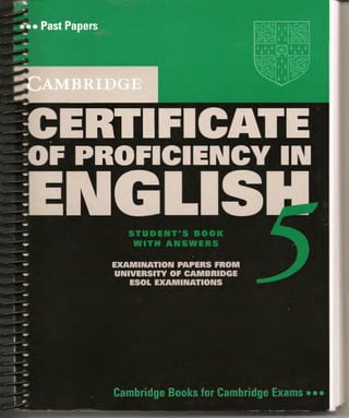 Cpe5 Cambridge Proficiency book