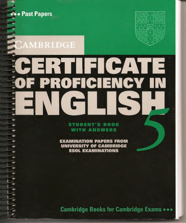 Cambridge English Proficiency Cpe Practice Tests With Key Pdf
