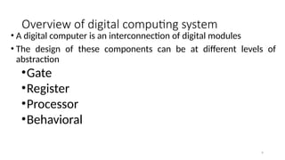 Computer Science Design Modules Digital Computer Design CPE519 lecture .pptx