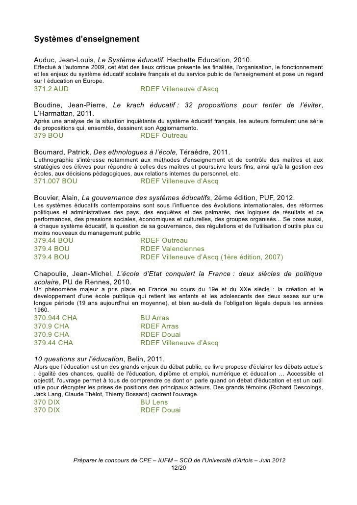 Cpe Bibliographie