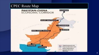 8
CPEC Route Map
 