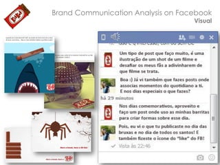 Brand Communication Analysis on Facebook
Visual

 
