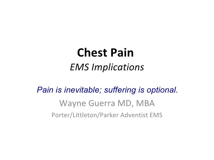 Chest Pain EMS Review
