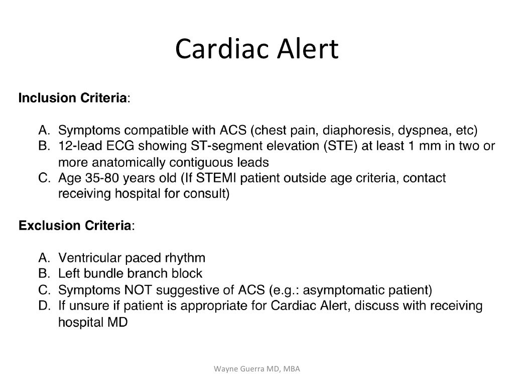 Chest Pain EMS Review