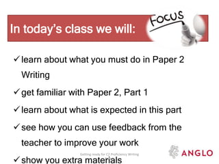 Cpe sp writing 1 slideshow part 1 | PPTX