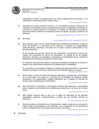 CPEUM CONSTITUCIÓN POLÍTICA DE LOS ESTADOS UNIDOS MEXICANOS | PDF