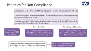 CPF and Filing Requirements in Singapore | PPTX