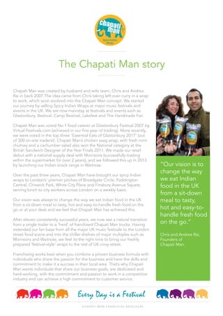 Chapati man franchise brochure PDF
