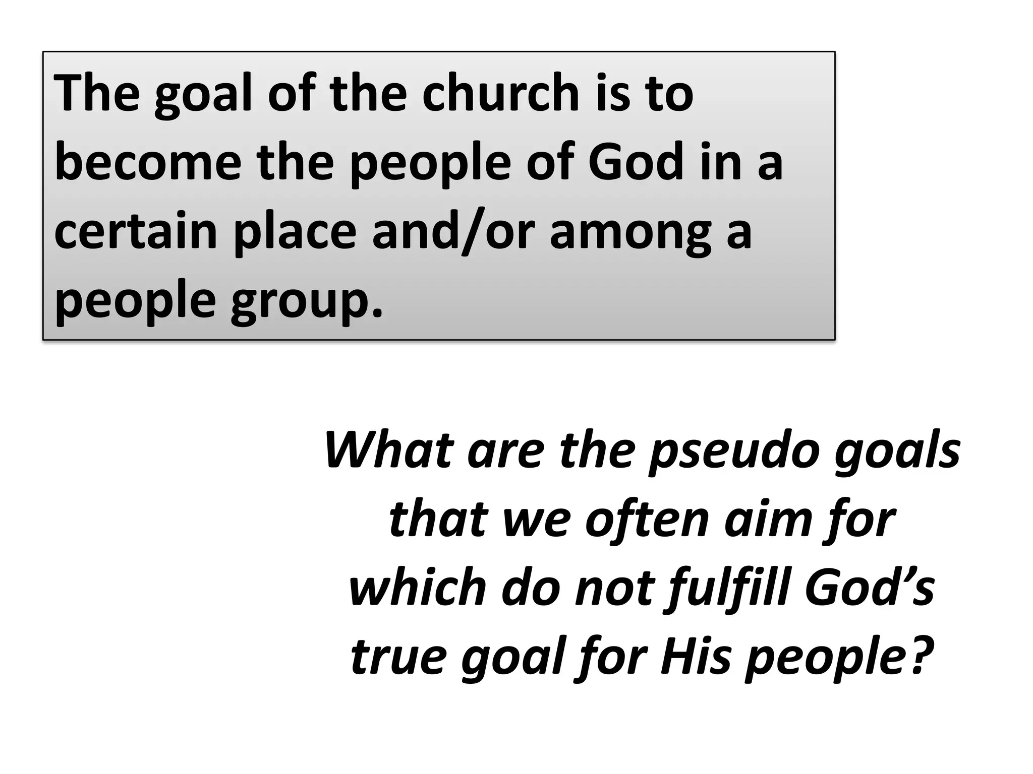 PRINCIPLE NO. 7Discipleship is the purpose of all true fellowship.
