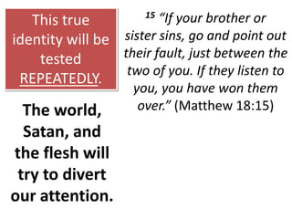 When Christians do not know who they are in Christ, they will forever remain self-centered.The real solution to this perennial problem?MISSIONAL THINKING