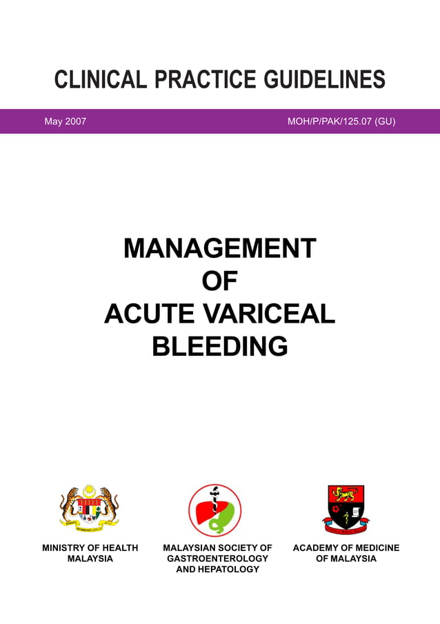 Cpg Management Acute Variceal Bleeding | PDF