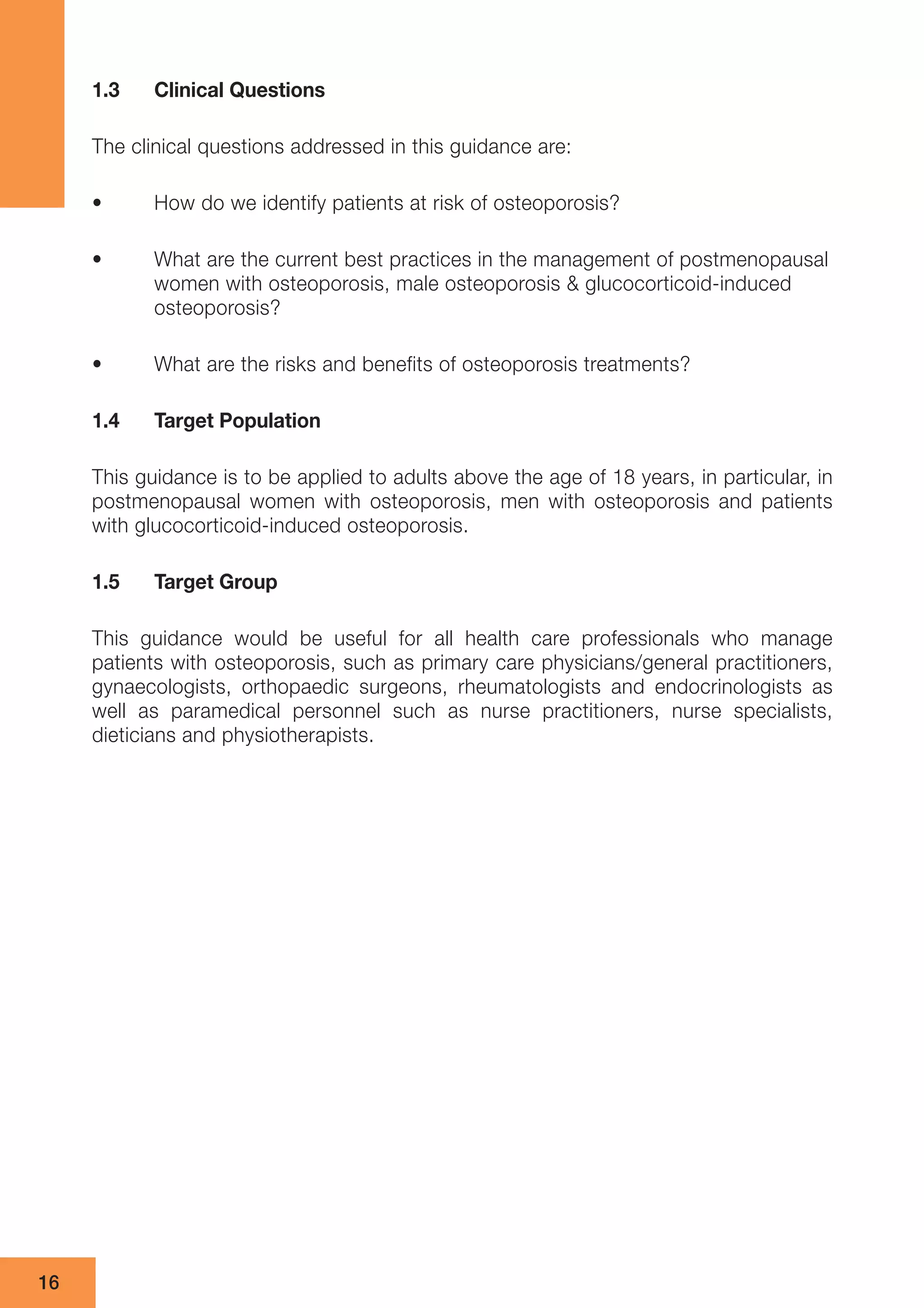 CPG management of osteoporosis | PDF