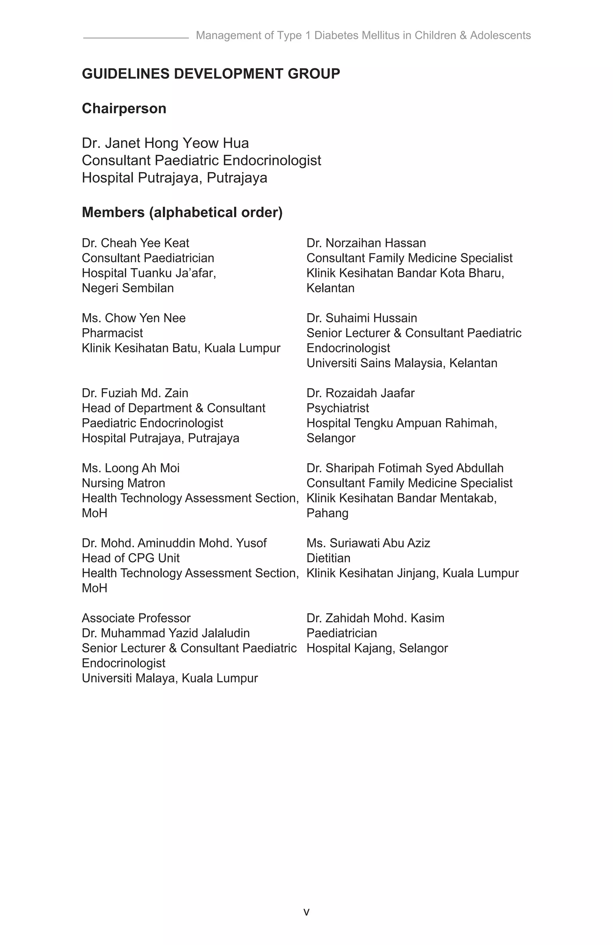 Cpg management of type 1 diabetes mellitus in children & adolescents | PDF