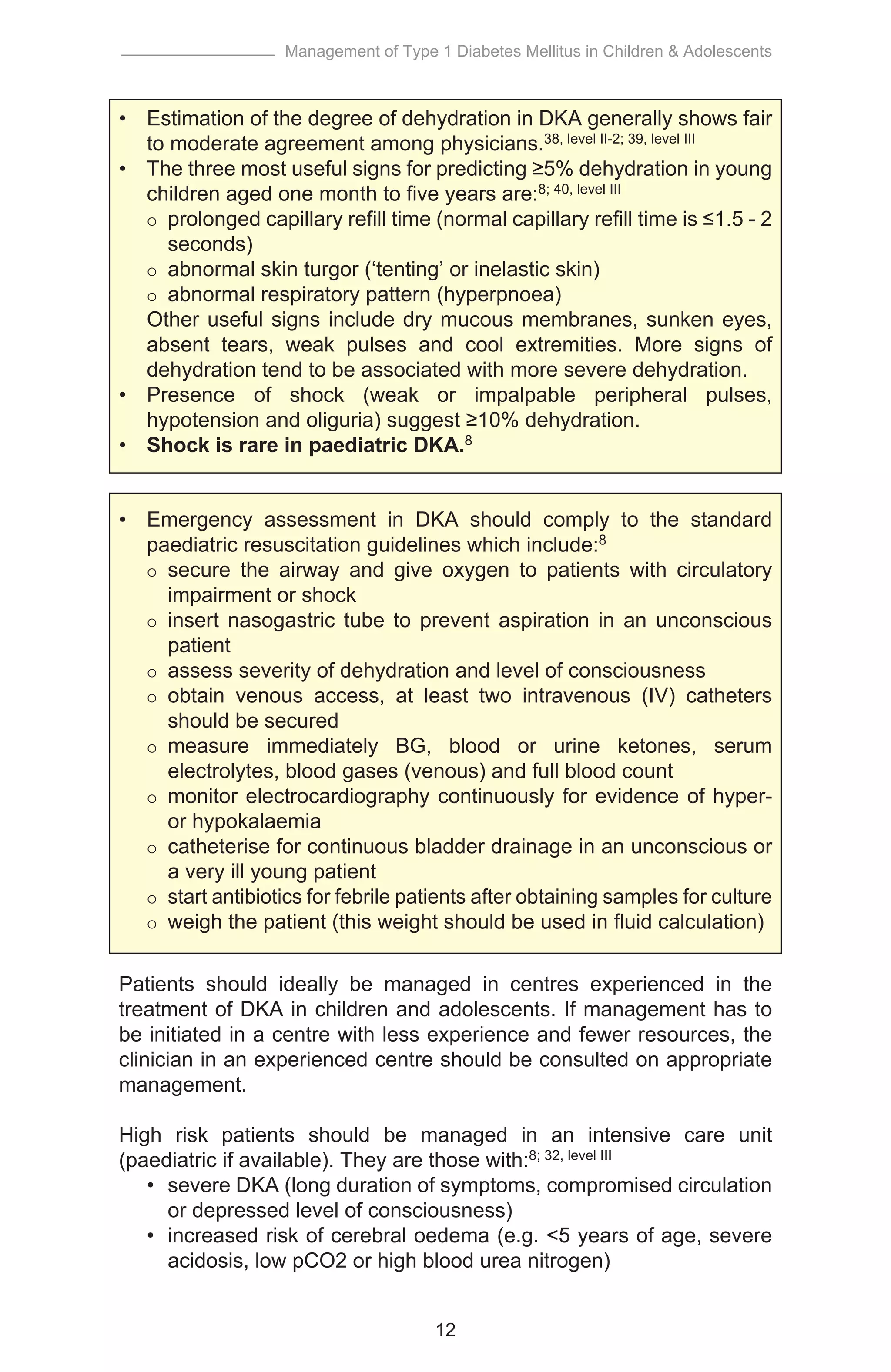 Cpg management of type 1 diabetes mellitus in children & adolescents | PDF