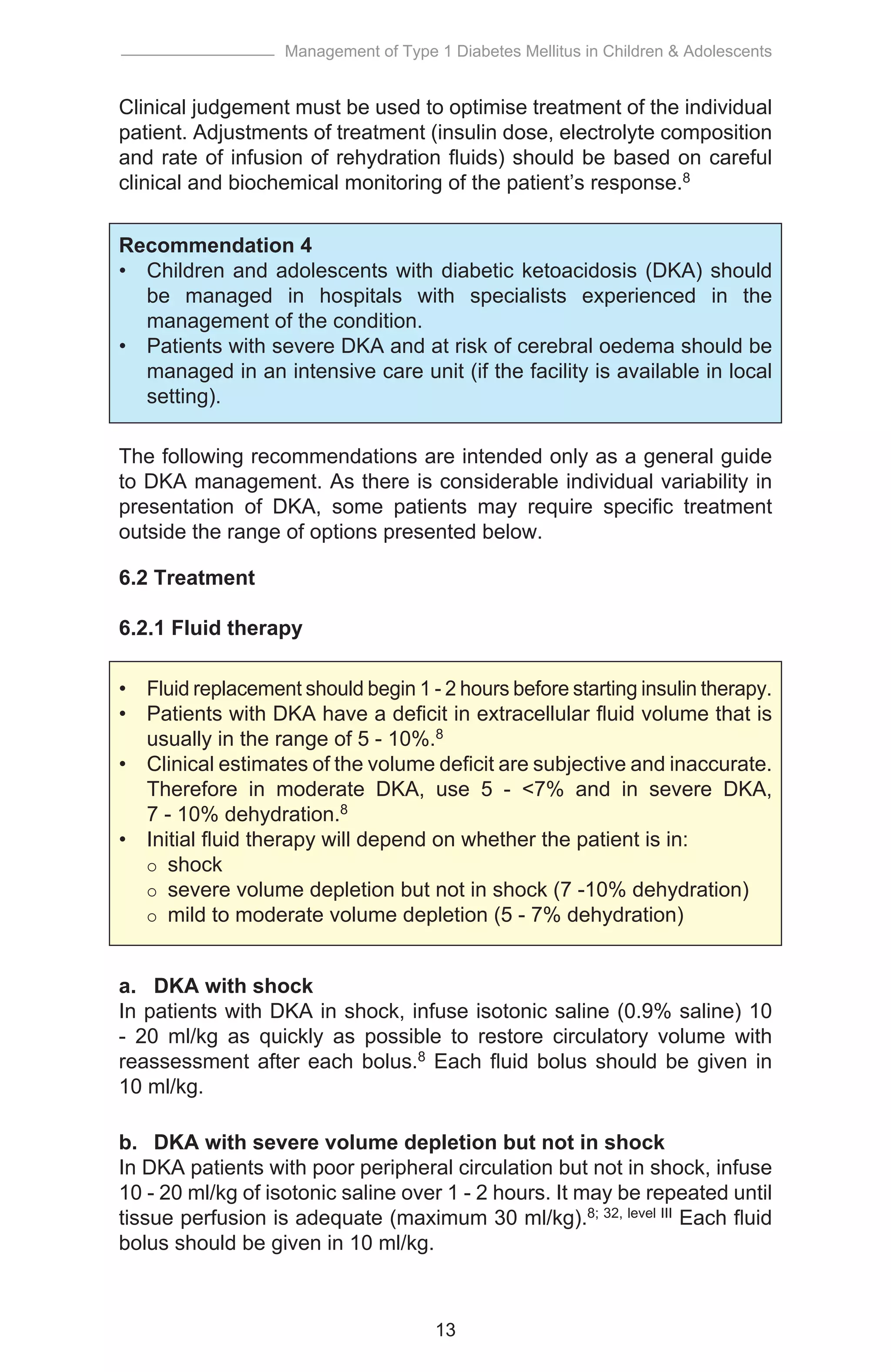 Cpg management of type 1 diabetes mellitus in children & adolescents | PDF