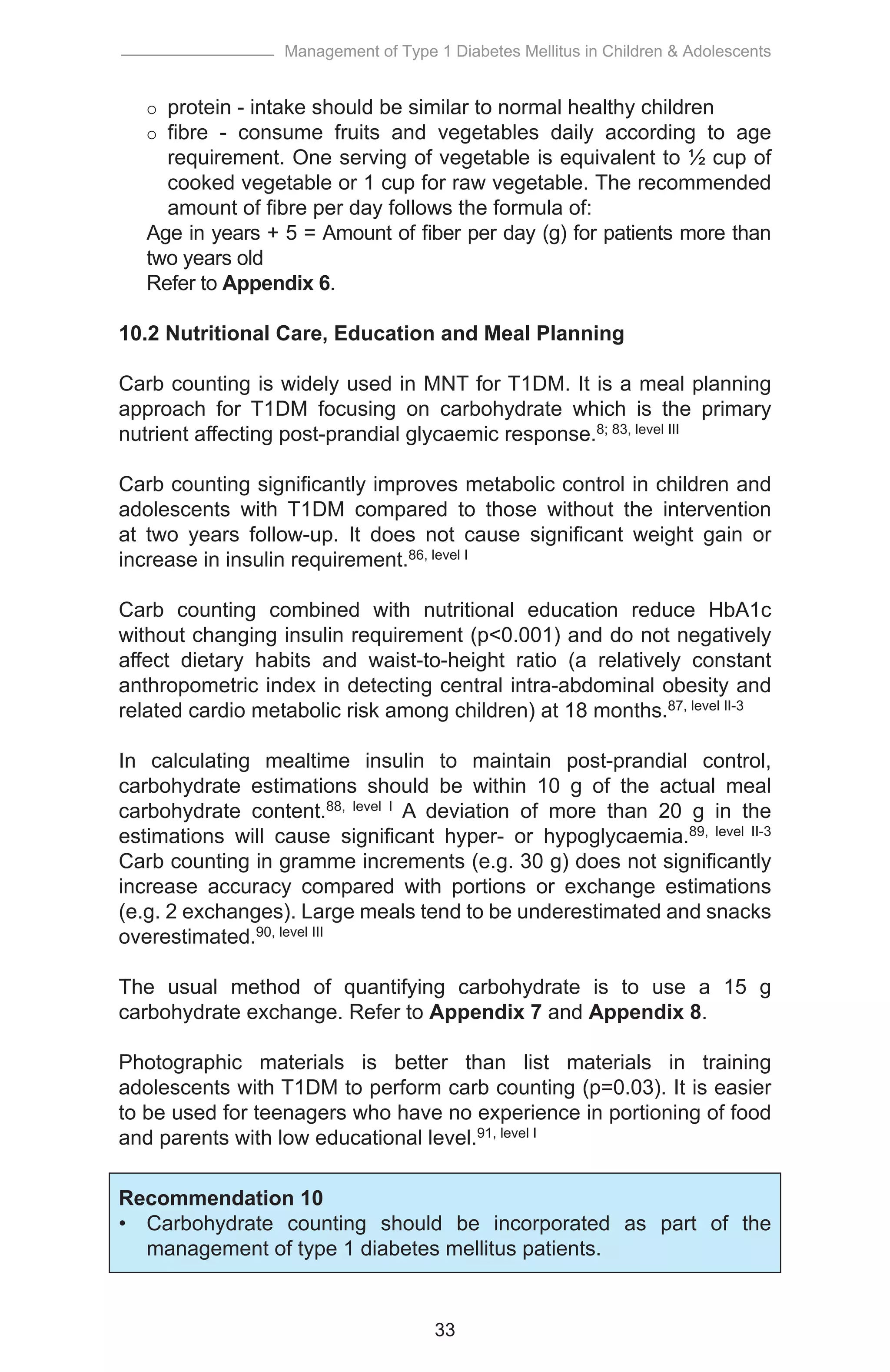 Cpg management of type 1 diabetes mellitus in children & adolescents | PDF