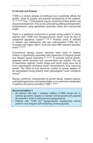 Cpg management of type 1 diabetes mellitus in children & adolescents | PDF