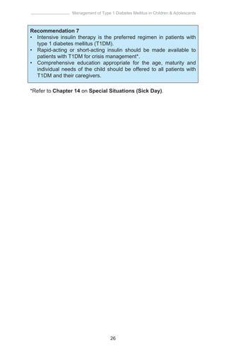 Cpg management of type 1 diabetes mellitus in children & adolescents | PDF