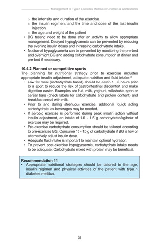 Cpg management of type 1 diabetes mellitus in children & adolescents | PDF