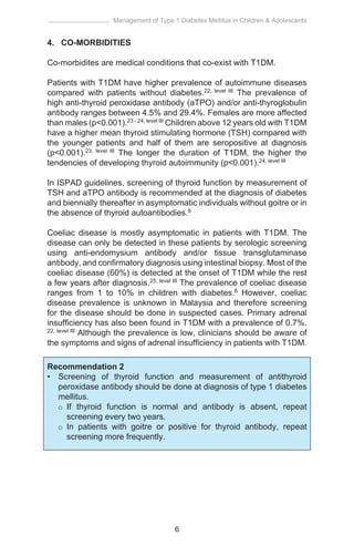 Cpg management of type 1 diabetes mellitus in children & adolescents | PDF