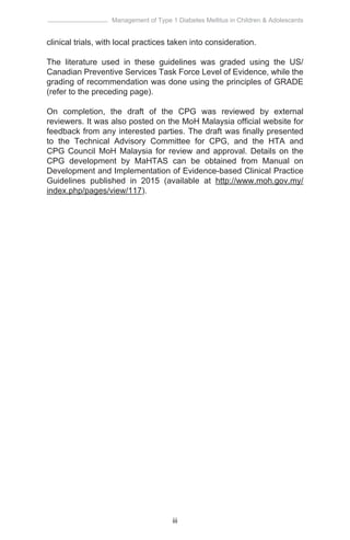 Cpg management of type 1 diabetes mellitus in children & adolescents | PDF
