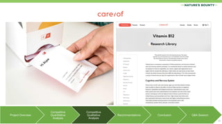 15
Project Overview
Competitive
Quantitative
Analysis
Competitive
Qualitative
Analysis
Recommendations Conclusion Q&A Session
 