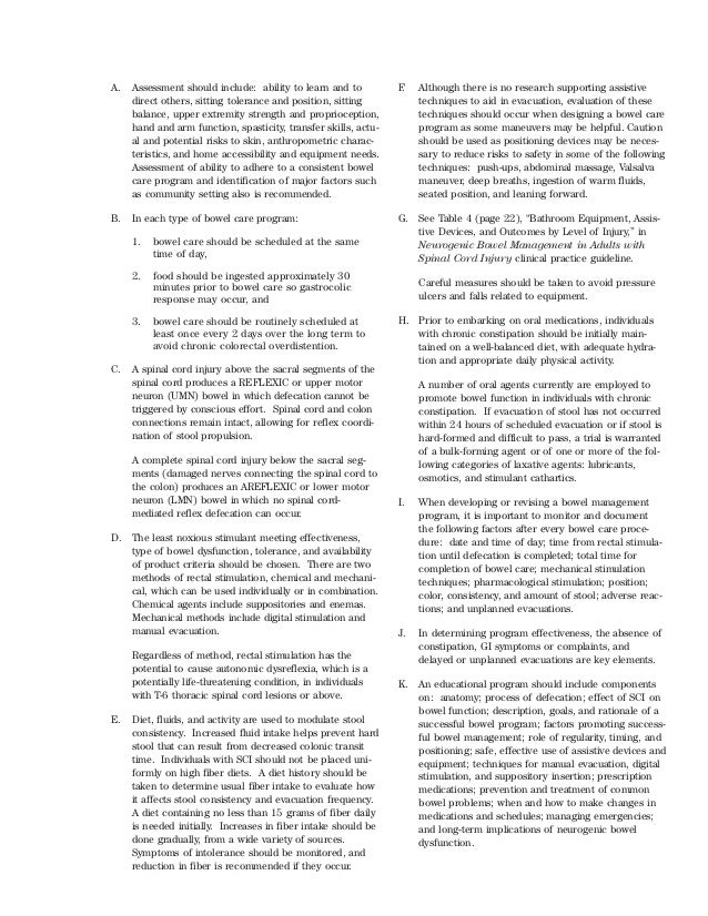 Cpg Neurogenic Bowel