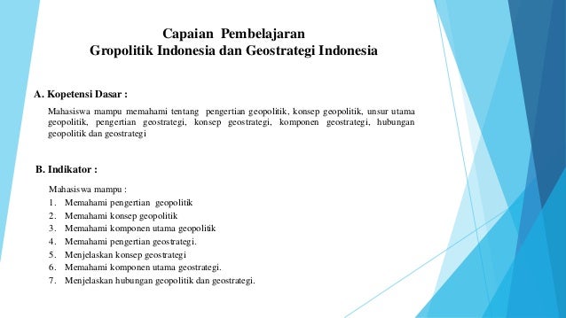 Cp Gropolitik Indonesia Dan Geostrategi Indonesia