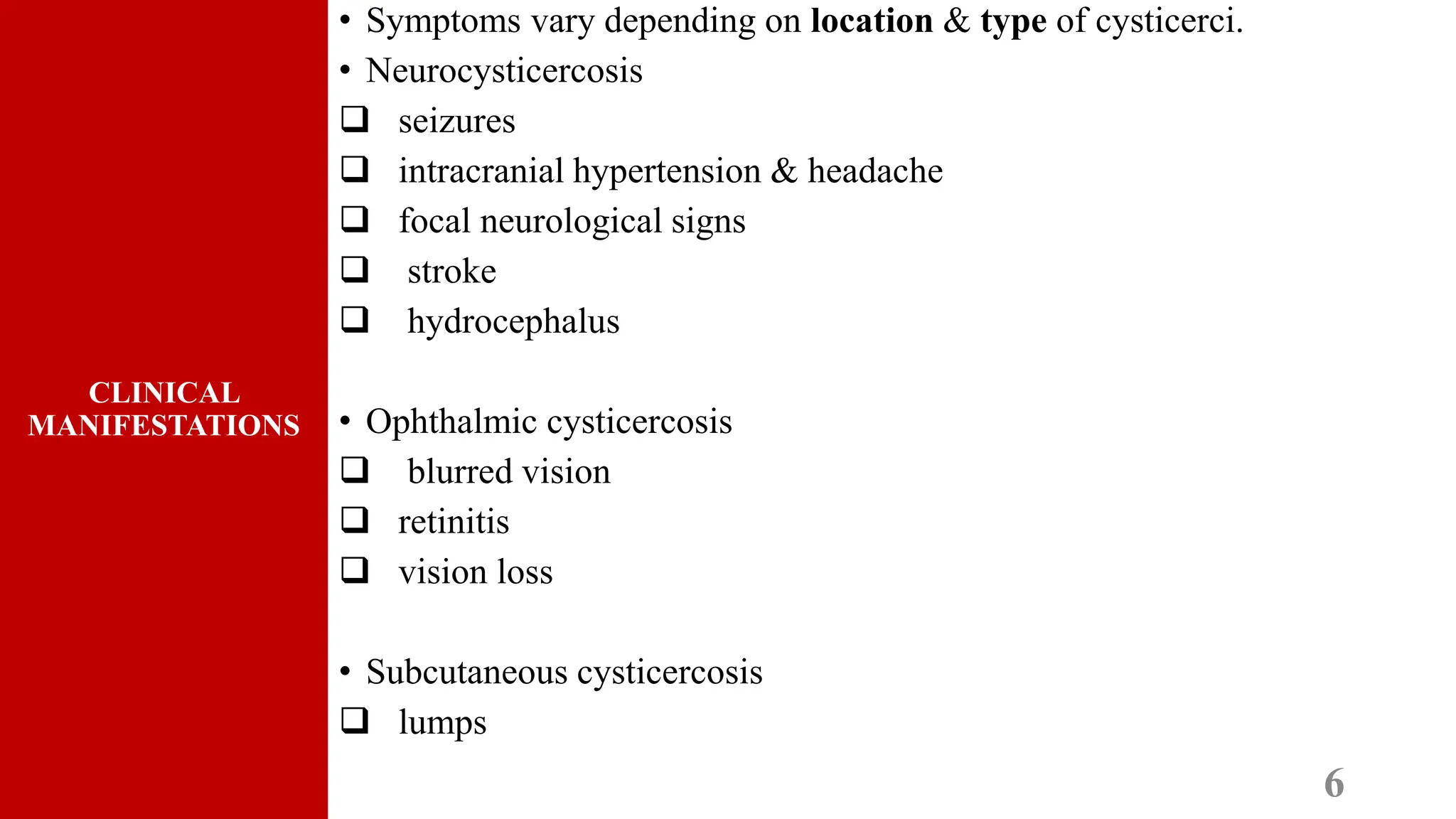 A brief discussion on Cysticercosis and how the affect the human body ...