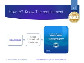 Certified Professional in Healthcare quality "Cphq" | PPSX