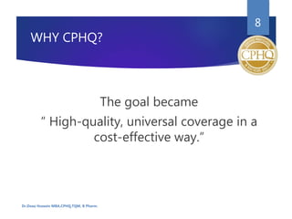 Certified Professional in Healthcare quality "Cphq" | PPSX