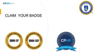 CLAIM YOUR BADGE
 