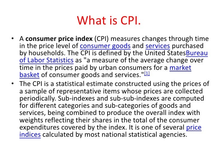 consumer price index essay