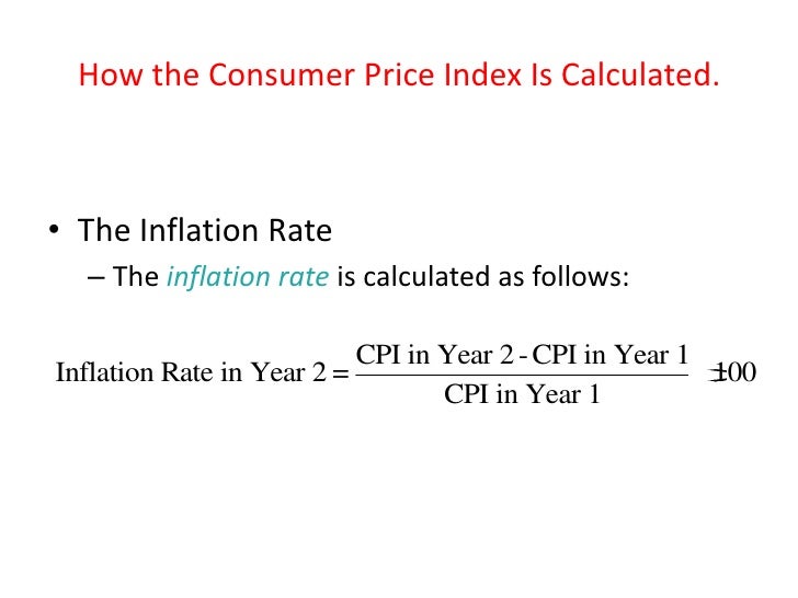 how to calculate rate of inflation